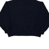 Blank Fruit Of The Loom Sweatshirt - Large Navy Cotton Blend