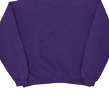 Made in USA Blank Cheetah Sweatshirt - Small Purple Cotton Blend