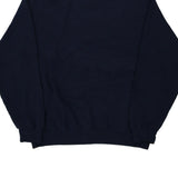 Blank Fruit Of The Loom Sweatshirt - Large Navy Cotton Blend