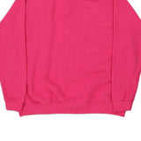 Blank Gildan Sweatshirt - Large Pink Cotton Blend