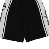 Age 11-12 Champion Spellout Sport Shorts - Large Black Polyester