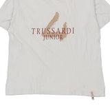 Age 14 Trussardi Spellout T-Shirt - XL White Cotton