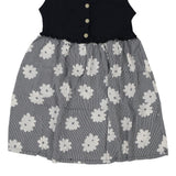 Age 10-12 Kobol Floral Dress - Medium Black Cotton
