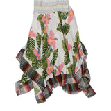 Age 14 Kids Star Floral Dress - XL White Cotton