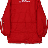 Age 12 Umbro Puffer - Medium Red Polyester