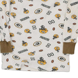 24 Months Green Bay Packers Nfl Long Sleeve T-Shirt - 2XS White Cotton