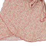 Age 8-10 Kids Company Floral Wrap Skirt - Large Pink Cotton