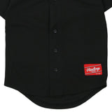 Age 10-12 Rawlings Jersey - Medium Black Polyester