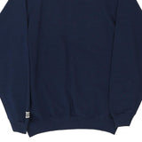 Age 11-12 Made in USA Hanes Collared Sweatshirt - Medium Navy Cotton