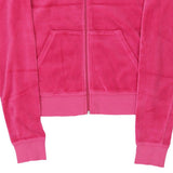 Heiress Age 8 Juicy Graphic Velour Track Jacket - Small Pink Cotton Blend