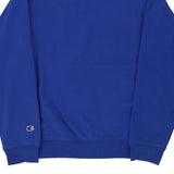Age 14-16 Champion Spellout Sweatshirt - XL Blue Cotton Blend