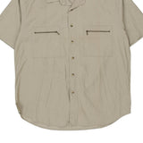 Field Work Short Sleeve Shirt - 2XL Beige Cotton
