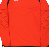 Age 13-14 Erima Sweatshirt - Large Orange Polyester Blend