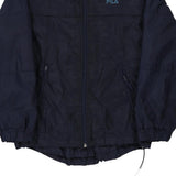 Age 13 Fila Jacket - Large Navy Nylon