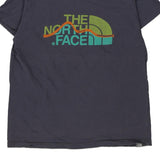 The North Face Spellout T-Shirt - Small Grey Cotton
