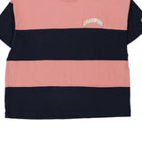Champion Striped T-Shirt - XL Pink Cotton