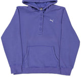 Puma Hoodie - Large Purple Cotton Blend