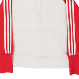 Age 11-12 Adidas Jacket - Medium White Polyester