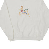 Made in USA Lee Graphic Sweatshirt - Large Grey Cotton Blend