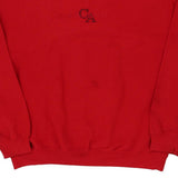 Gildan Sweatshirt - Large Red Cotton Blend