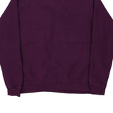 Gildan Sweatshirt - Large Purple Cotton Blend