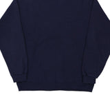 Hanes Sweatshirt - Medium Navy Cotton Blend