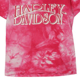 Honesdale, Pennsylvania Harley Davidson Tie-Dye T-Shirt - Small Pink Cotton