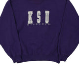 KSU Wildcats Red Oak College Sweatshirt - Medium Purple Cotton Blend