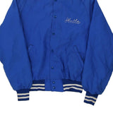 American Gold Wing Association Don Alleson Athletic Varsity Jacket - Large Blue Nylon Blend