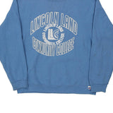 Lincoln Land Russell Athletic College Sweatshirt - Large Blue Cotton Blend
