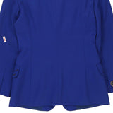 Iceberg Embroidered Blazer - Small Blue Wool