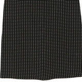 Cheap & Chic Moschino Polka Dot Midi Dress - Large Black & White Cotton