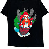 Looney Tunes Tee Jays Single Stitch T-Shirt - Medium Black Cotton