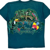 Rainforest H.L. Miller Single Stitch T-Shirt - Large Blue Cotton