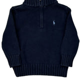 Age 18 Months Polo By Ralph Lauren 1/4 Zip - 3XS Navy Cotton