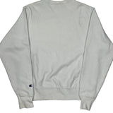 Reverse Weave Champion College Sweatshirt - Small White Cotton