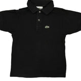 Age 8 Lacoste Polo Shirt - Small Black Cotton