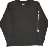 Carhartt Spellout Long Sleeve T-Shirt - Large Black Cotton