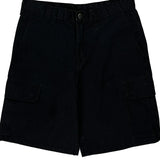 Dickies Cargo Shorts - 32W 10L Black Polyester Blend