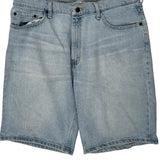 Wrangler Denim Shorts - 35W 10L Light Wash Cotton