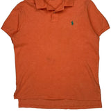 Polo By Ralph Lauren Polo Shirt - Large Orange Cotton