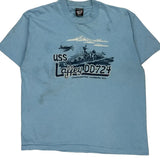USs Laffey Dd724 Screen Stars Single Stitch T-Shirt - XL Blue Cotton Blend