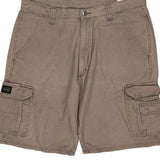 Wrangler Cargo Shorts - 36W 10L Brown Cotton