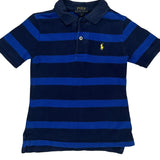 Age 4 Polo By Ralph Lauren Striped Polo Shirt - Small Blue Cotton