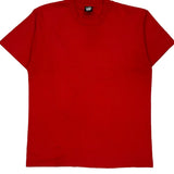 Made In USA Single Stitch Screen Stars T-Shirt - XL Red Cotton Blend
