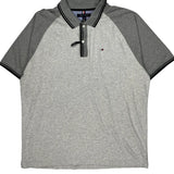 Tommy Hilfiger Slim Fit Polo Shirt - XL Gray Cotton