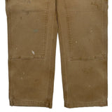 Carhartt Double Knee Carpenter Pants - 39W 30L Beige Cotton