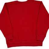 Age 7-8 Mickey Mouse Disney Cartoon Sweatshirt - Medium Red Cotton