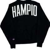 Reverse Weave Champion Spellout Sweatshirt - Small Black Cotton Blend