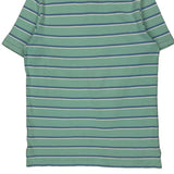 Polo By Ralph Lauren Striped Polo Shirt - Medium Blue Cotton